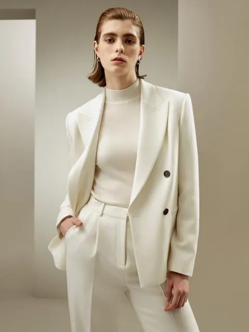 Lilysilk Exquisite SilkWool Blend Business Suit Jacket Women Essentials