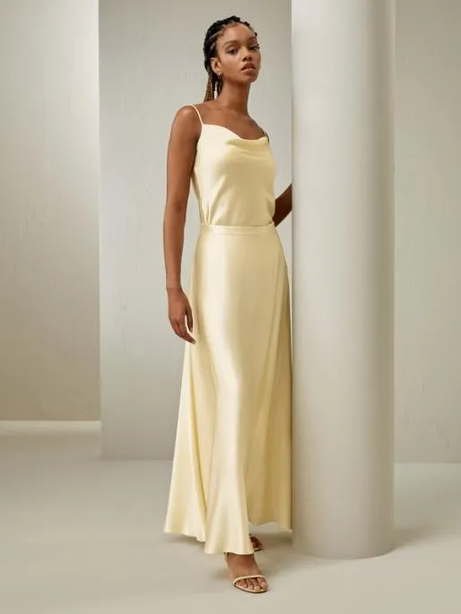 Lilysilk Golden Cocoon Cowl Neck Camisole Women Tops