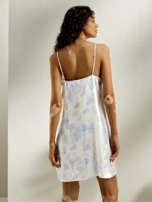 Lilysilk La Terra Strap Midi Night Dress Women Nightdresses