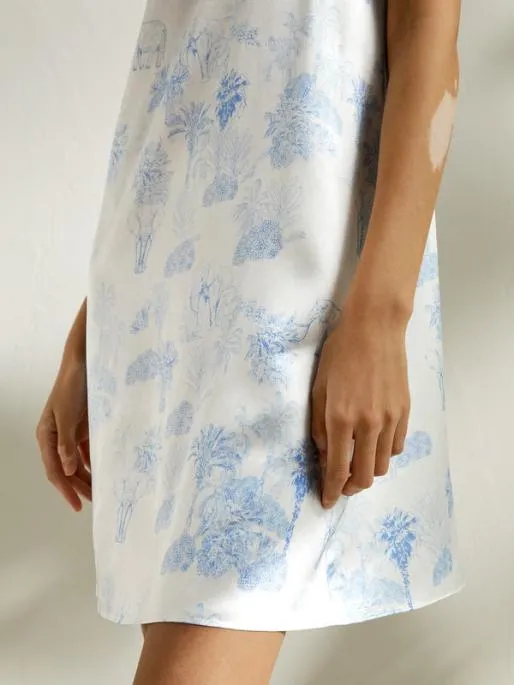 Lilysilk La Terra Strap Midi Night Dress Women Nightdresses
