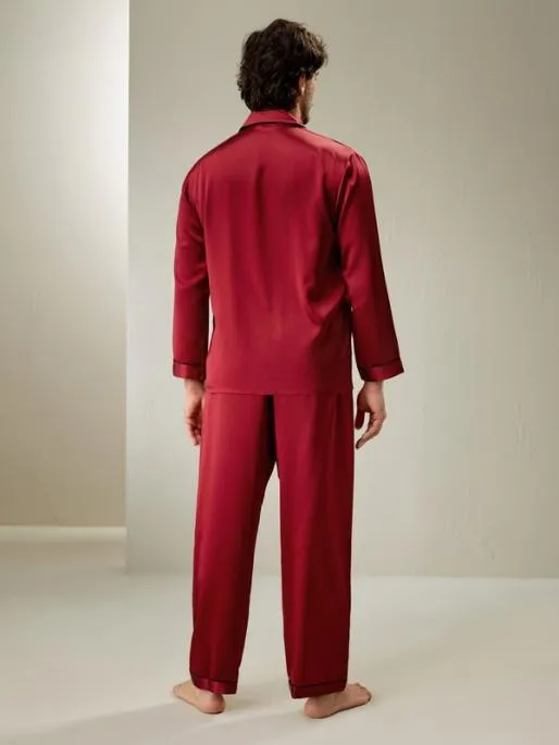 Lilysilk Mens Pajama Sets 100 Mulberry Pure Silk Sleepwear Men Pajamas