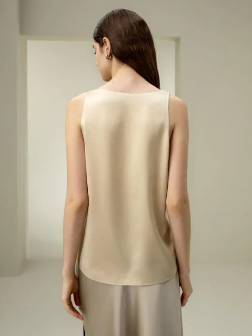 Lilysilk Relaxed Silk Uneck Tank Women Tops