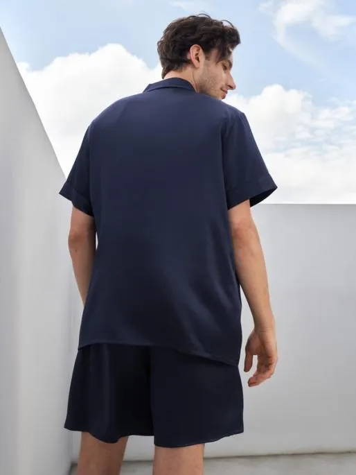 Lilysilk Short Mens Silk Pajamas Matching Loungewear Sets Men Pajamas