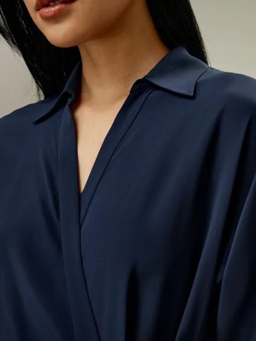 Lilysilk Silk Front Tie Vneck Wrap Dress Women Jumpsuits Dresses