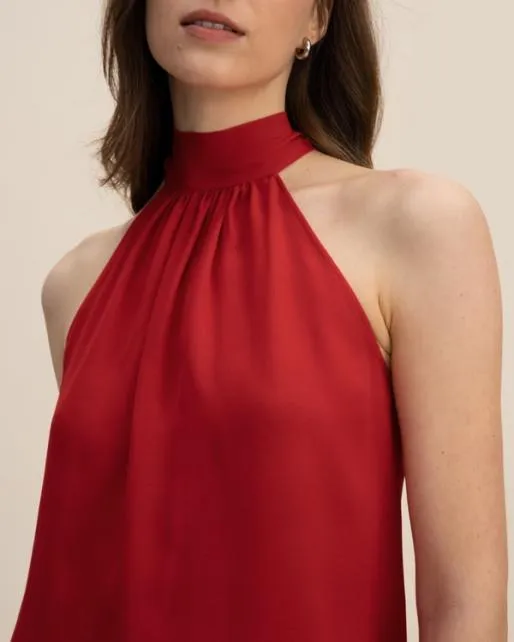 Lilysilk Silk Georgette Halter Neck Top Women Tops