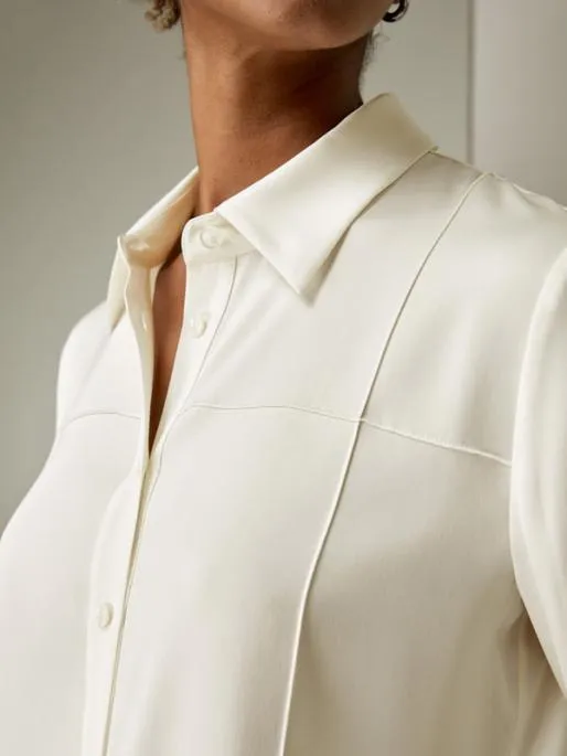 Lilysilk Sprezzatura Silk Blouse 8211 Minimalist 3D Tuck Design Women Blouses Shirts