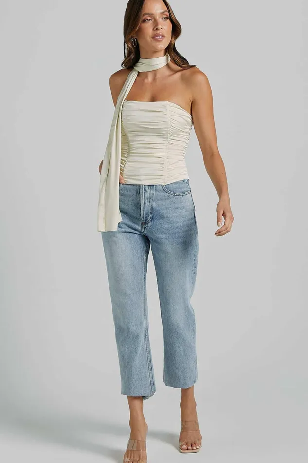 Lioness 8211 Island Bodice Top In CORNSILK Women Showpo Tops