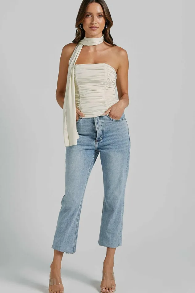 Lioness 8211 Island Bodice Top In CORNSILK Women Showpo Tops