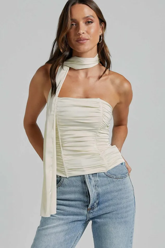 Lioness 8211 Island Bodice Top In CORNSILK Women Showpo Tops