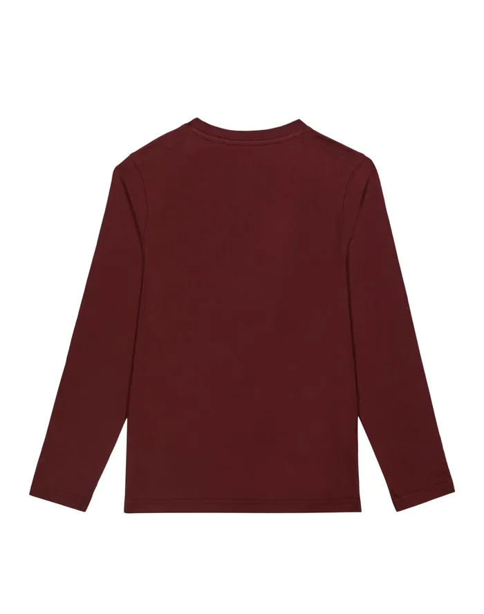 Little Kids039 LongSleeve TShirt Retro Football Helmet Logo Maroon Kids Champion TShirts