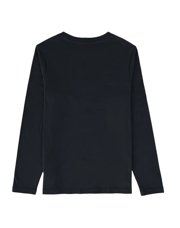 Little Kids LongSleeve TShirt Script Logo Black Kids Champion TShirts