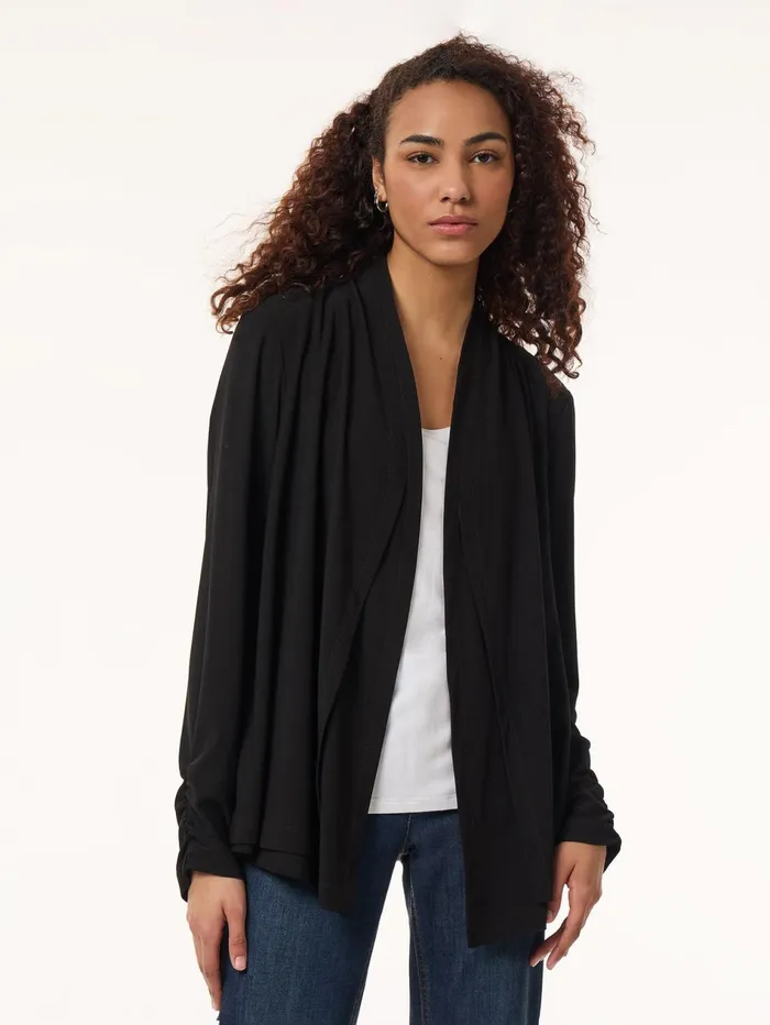 Long Sleeve Double Layer Cardigan Moss Crepe Women Jones New York Sale