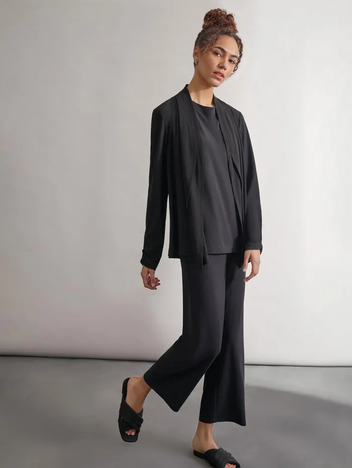 Long Sleeve Double Layer Cardigan Moss Crepe Women Jones New York Sale Long Sleeve Double Layer Cardigan Moss Crepe Women Jones New York Sale