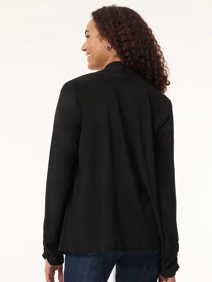 Long Sleeve Double Layer Cardigan Moss Crepe Women Jones New York Sale Long Sleeve Double Layer Cardigan Moss Crepe Women Jones New York Sale