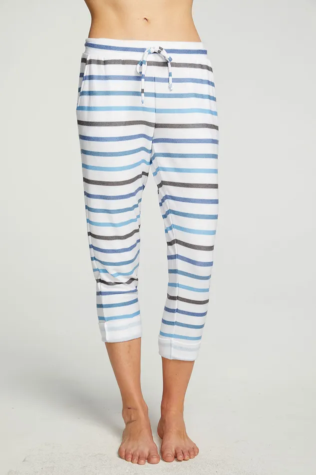 Loungewear Womens rPET Cozy Knit Cropped Roll Hem Jogger Chaser Brand