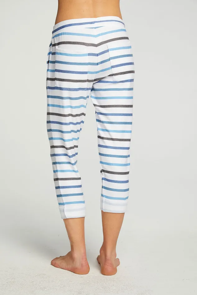 Loungewear Womens rPET Cozy Knit Cropped Roll Hem Jogger Chaser Brand