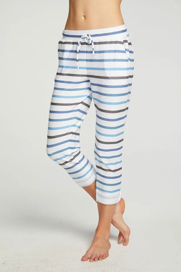 Loungewear Womens rPET Cozy Knit Cropped Roll Hem Jogger Chaser Brand