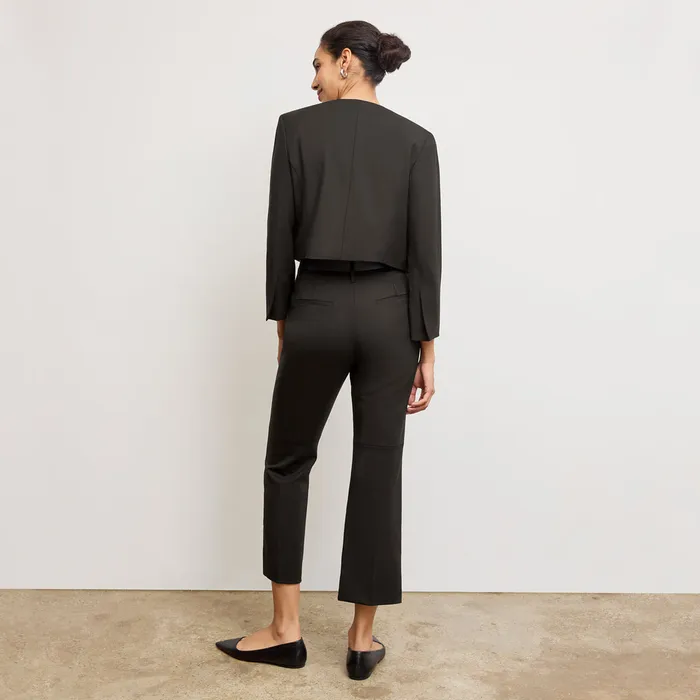 M M LaFleur Jackets Women The Neale Jacket 8211 Wool Twill Black