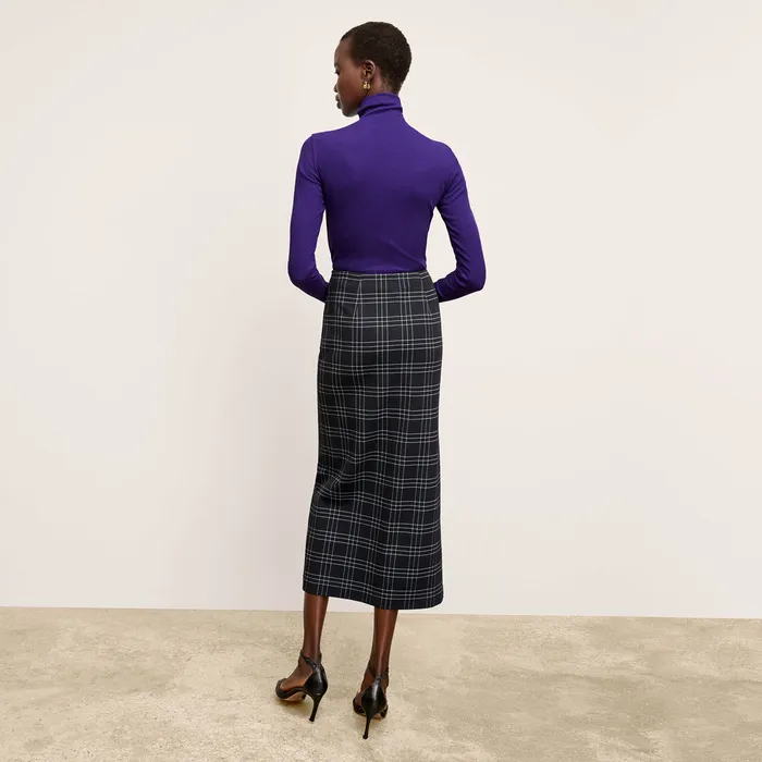 M M LaFleur The Amara Skirt 8211 Knit Suiting BlackWhite Women Skirts