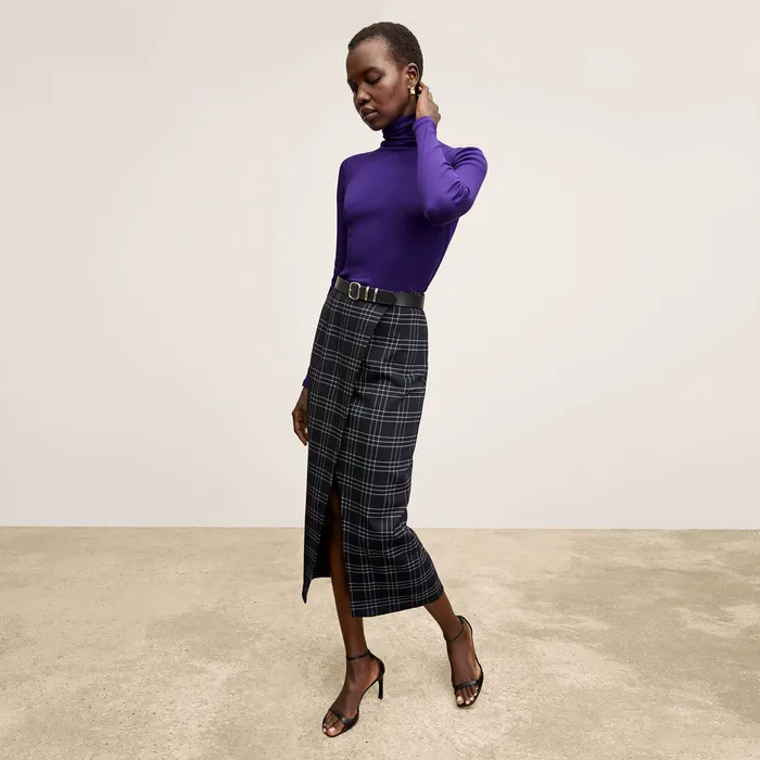 M M LaFleur The Amara Skirt 8211 Knit Suiting BlackWhite Women Skirts