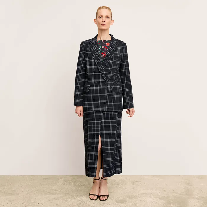 M M LaFleur The Amara Skirt 8211 Knit Suiting BlackWhite Women Skirts