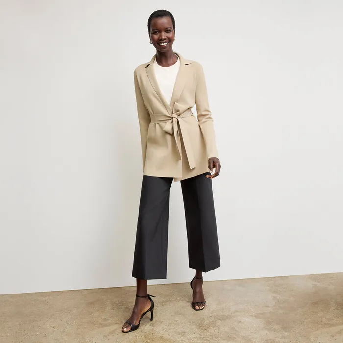 M M LaFleur The Merritt Wrap Jardigan Latte Women Jackets