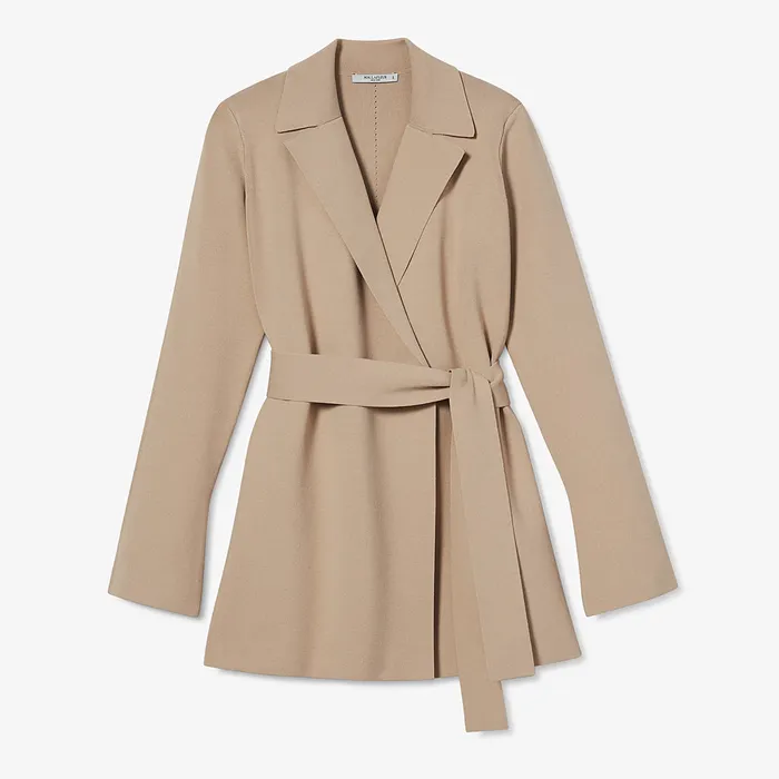 M M LaFleur The Merritt Wrap Jardigan Latte Women Jackets