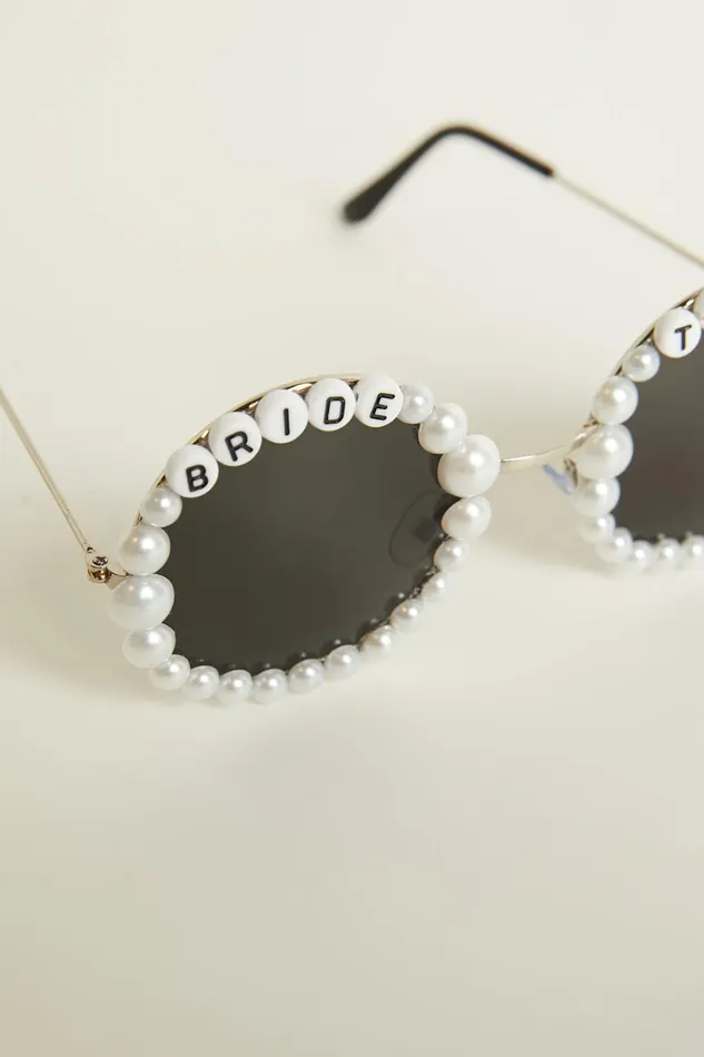 Marni Round Pearl Sunglasses In White Pearl Women Showpo Sunglasses