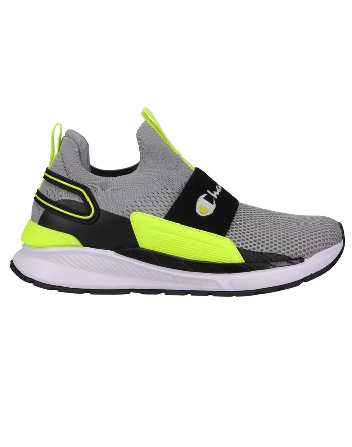 Men039S Flexer Wiz Shoes Carbon Greyblackneon Men Champion Running
