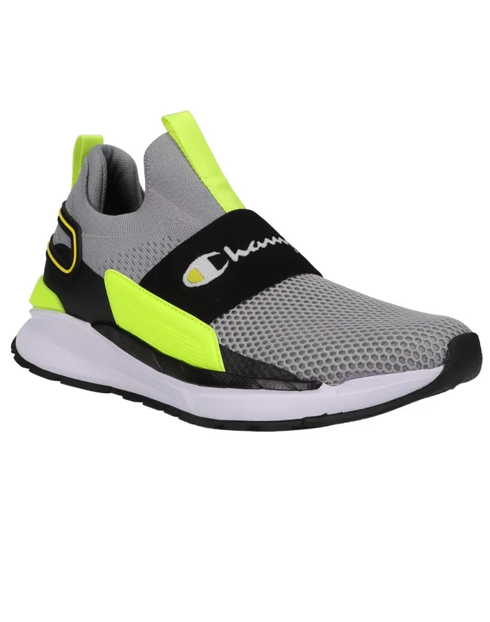 Men039S Flexer Wiz Shoes Carbon Greyblackneon Men Champion Running