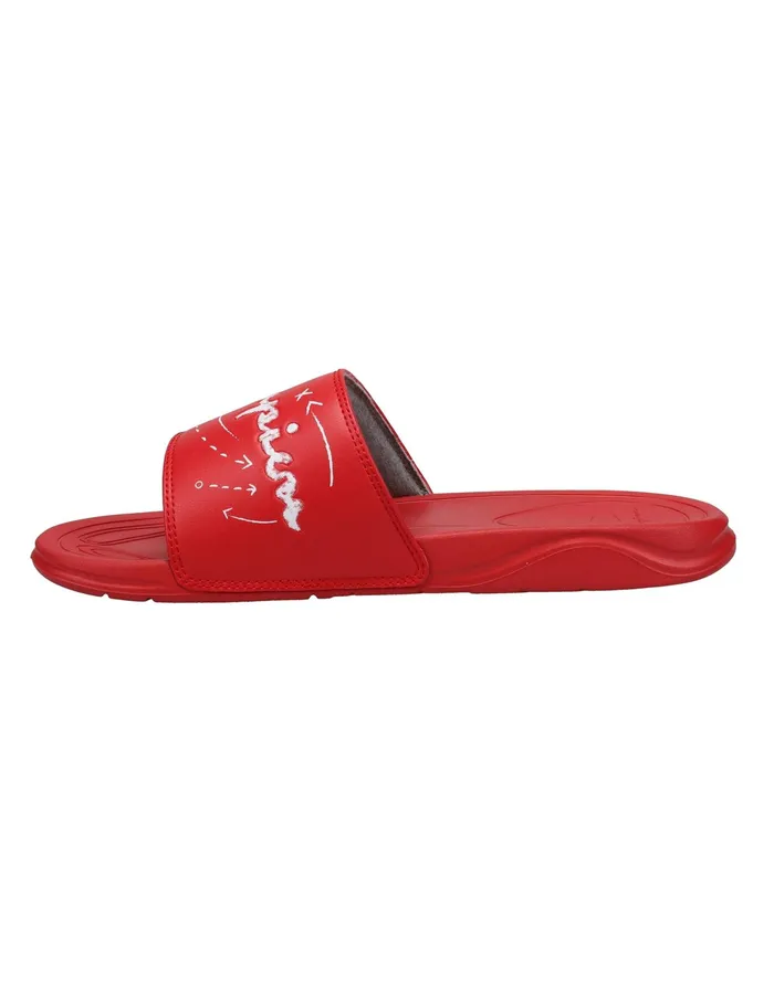 Men039S Mega Sfb Slides Scarletwhite Men Champion Lifestyle