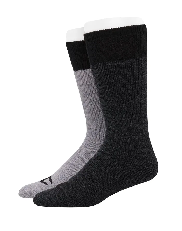 Men039S Outdoor Heavyweight Crew With Wool 2Pairs Blackblack Men Champion Socks