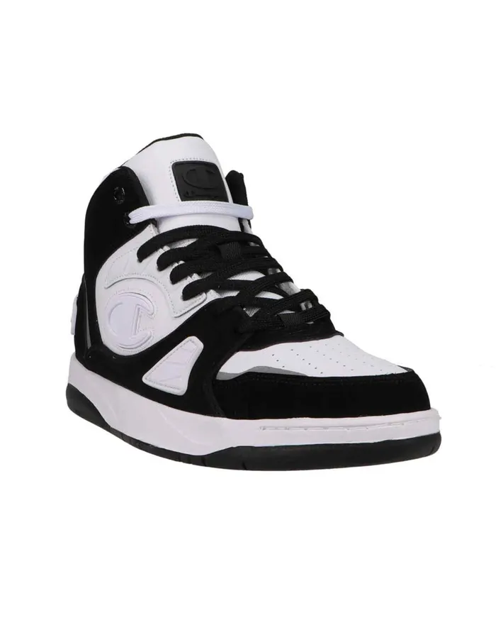 Men039S Rezone Drill Hi Shoes Whiteblack Men Champion Court