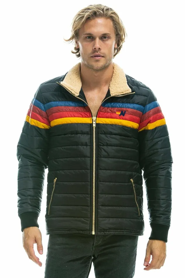 Men 4 STRIPE JACKET 8211 BLACK Aviator Nation Outerwear Men 4 STRIPE JACKET 8211 BLACK Aviator Nation Outerwear