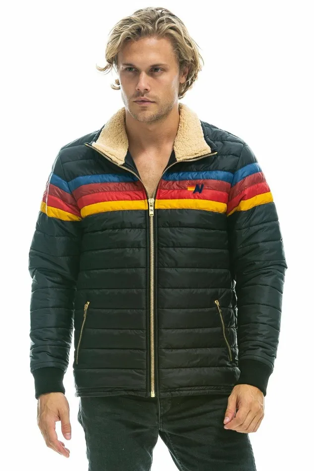 Men 4 STRIPE JACKET 8211 BLACK Aviator Nation Outerwear Men 4 STRIPE JACKET 8211 BLACK Aviator Nation Outerwear