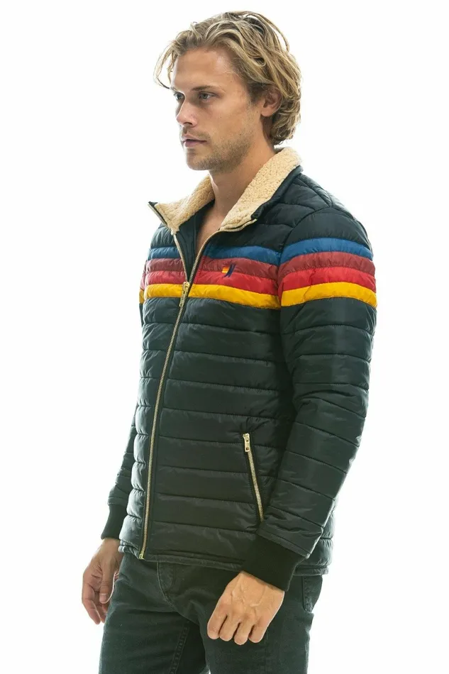 Men 4 STRIPE JACKET 8211 BLACK Aviator Nation Outerwear Men 4 STRIPE JACKET 8211 BLACK Aviator Nation Outerwear