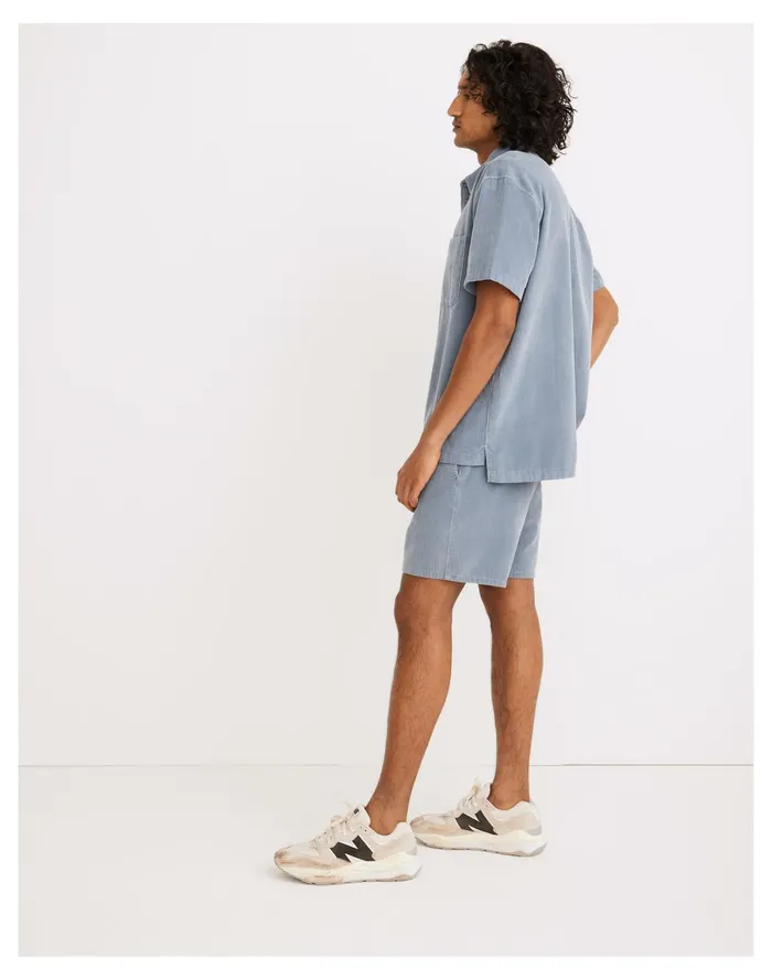 Men 6 12034 Variegated Corduroy Shorts Teapot Blue Madewell Shorts Men 6 12034 Variegated Corduroy Shorts Teapot Blue Madewell Shorts
