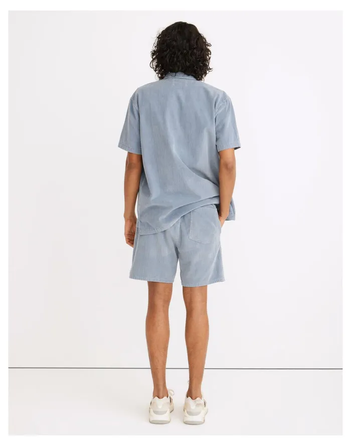 Men 6 12034 Variegated Corduroy Shorts Teapot Blue Madewell Shorts Men 6 12034 Variegated Corduroy Shorts Teapot Blue Madewell Shorts