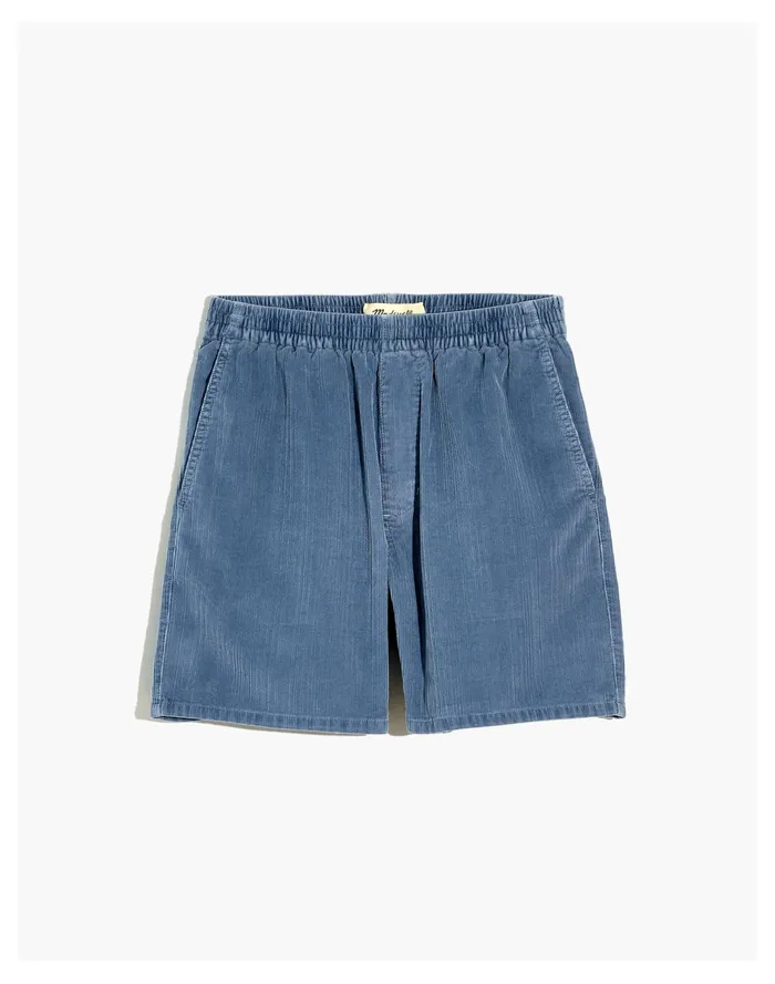 Men 6 12034 Variegated Corduroy Shorts Teapot Blue Madewell Shorts Men 6 12034 Variegated Corduroy Shorts Teapot Blue Madewell Shorts