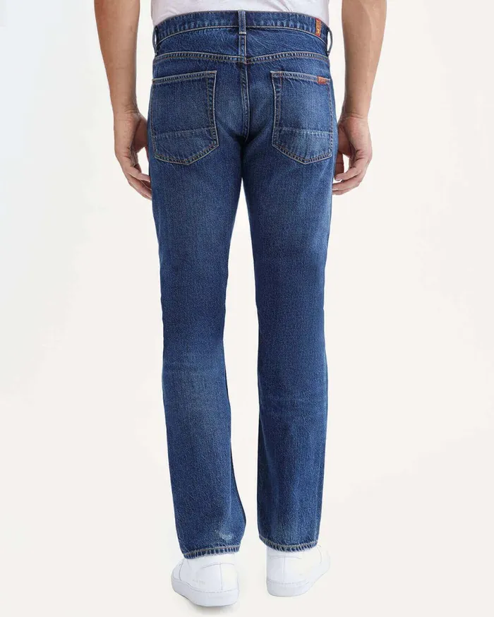 Men 7 For All Mankind Denim The Straight Reinforced Back Pocket In Juniper