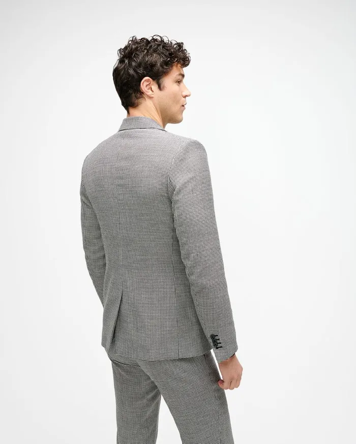 Men 7 For All Mankind Jackets 038 Coats Notch Lapel Suit Jacket In Houndstooth