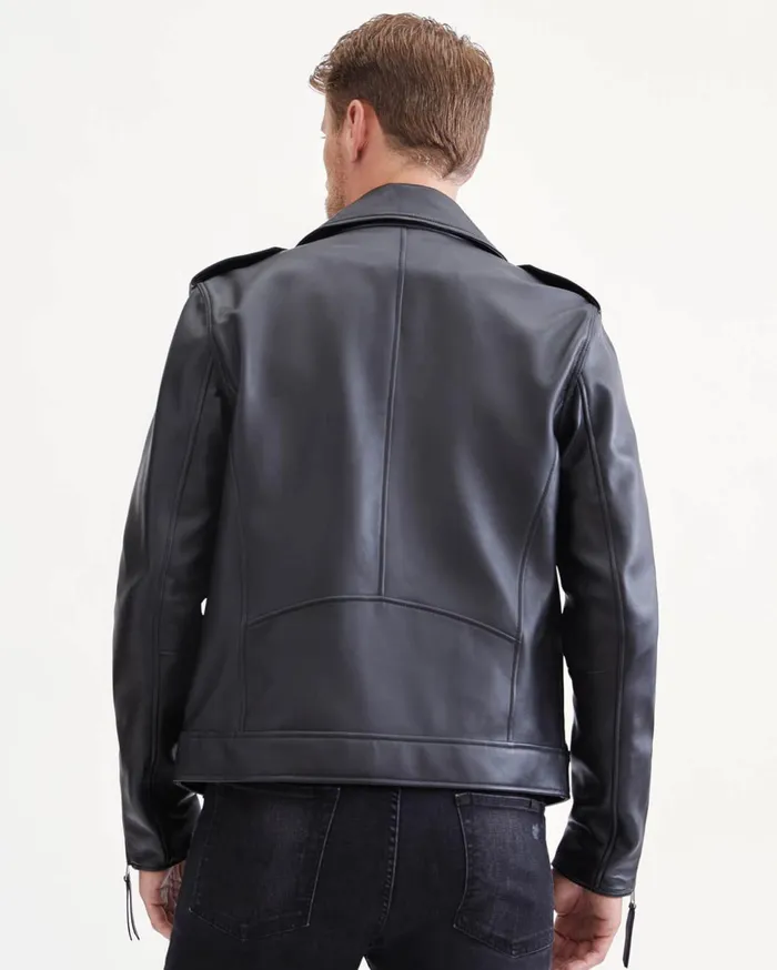 Men 7 For All Mankind Jackets 038 Coats Signature Biker Jacket In Black