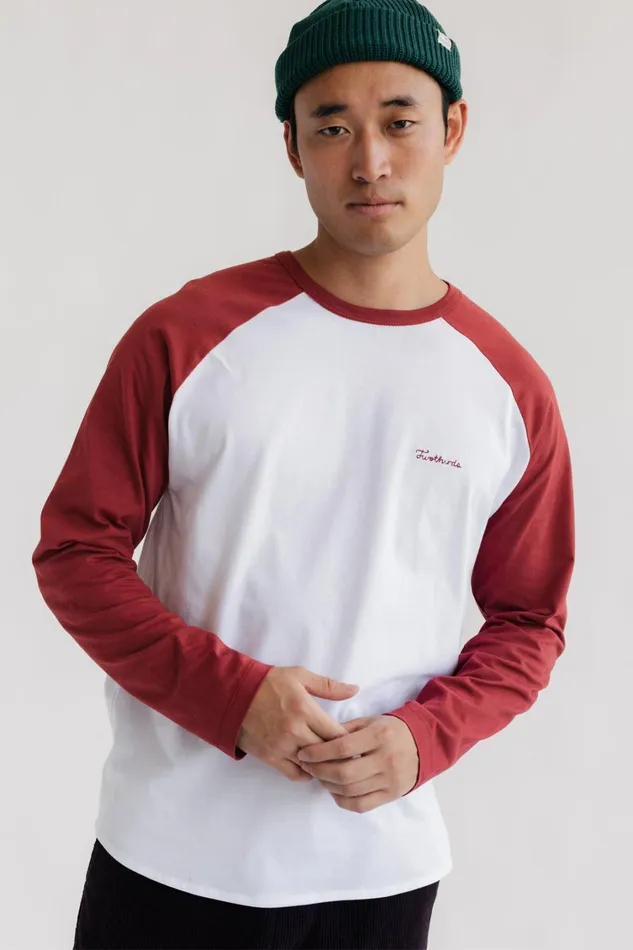 Men Baros 8211 Wine and Ecru TWOTHIRDS TShirts