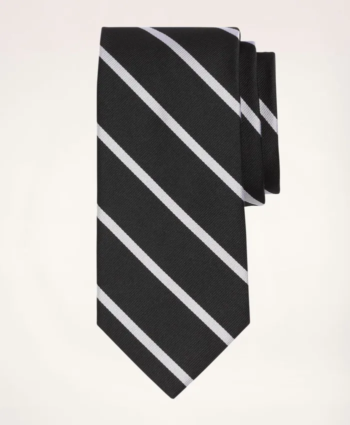 Men Bb3 Rep Tie Blackwhite Brooks Brothers Ties and Pocket Squares