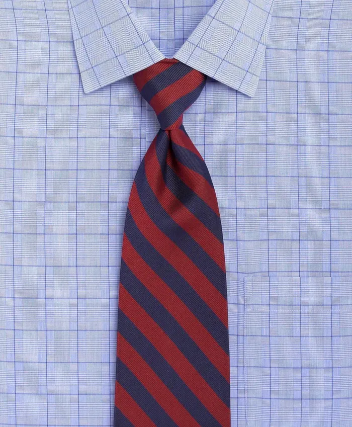 Men Bb4 Rep Tie Burgundynavy Brooks Brothers Ties and Pocket Squares