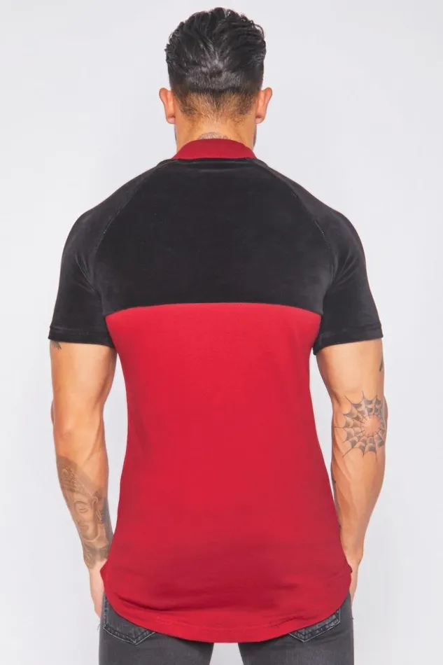 Men Black And Burgundry TShirt Brentiny Paris TShirts Men Black And Burgundry TShirt Brentiny Paris TShirts