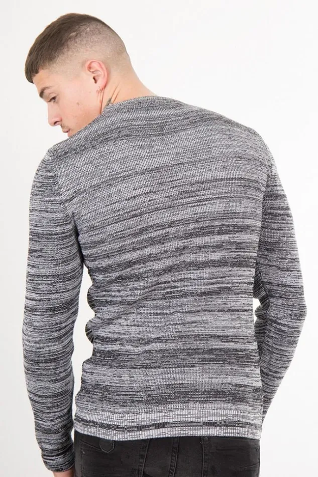 Men Black Striped Knit Sweater Brentiny Paris Sweatshirts and Pullovers Men Black Striped Knit Sweater Brentiny Paris Sweatshirts and Pullovers