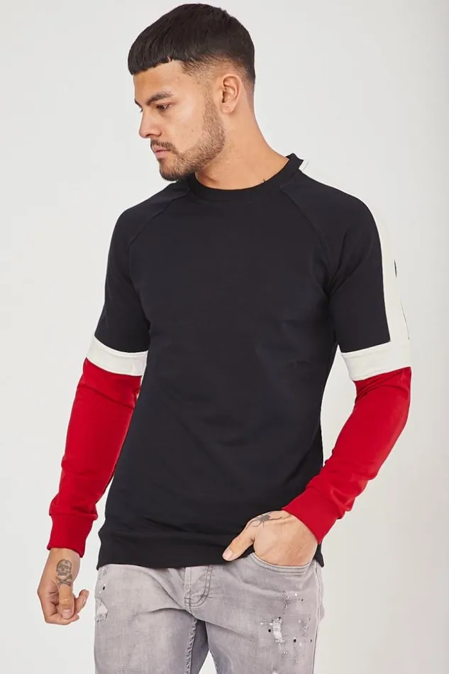 Men Blue Brentiny Jumper With Stripes Blue Brentiny Paris Sweatshirts and Pullovers
