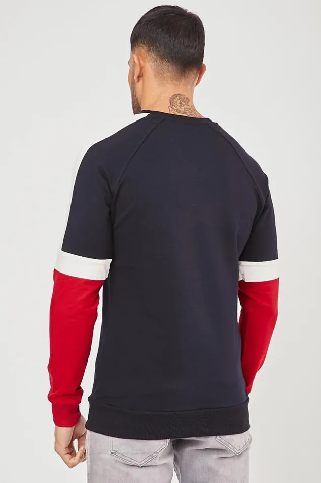 Men Blue Brentiny Jumper With Stripes Blue Brentiny Paris Sweatshirts and Pullovers