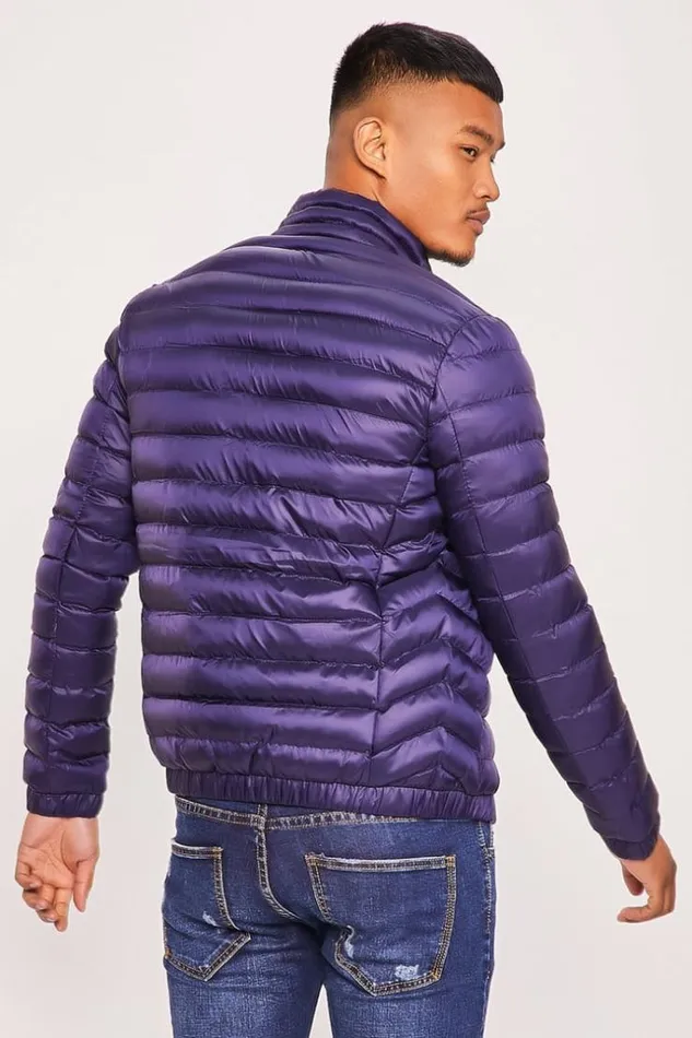 Men Blue Puffer Jacket Blue Brentiny Paris Parkas And Down Jackets